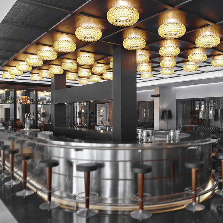 Люстра потолочная Caboche Gold D35 в стиле Foscarini