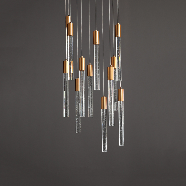Каскадная люстра Ice gold