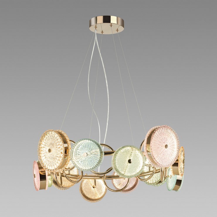 Люстра подвесная Lolly Pop D80 Gold  multicolour