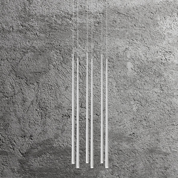 Люстра Slim 6 White Rectangle в стиле Vibia