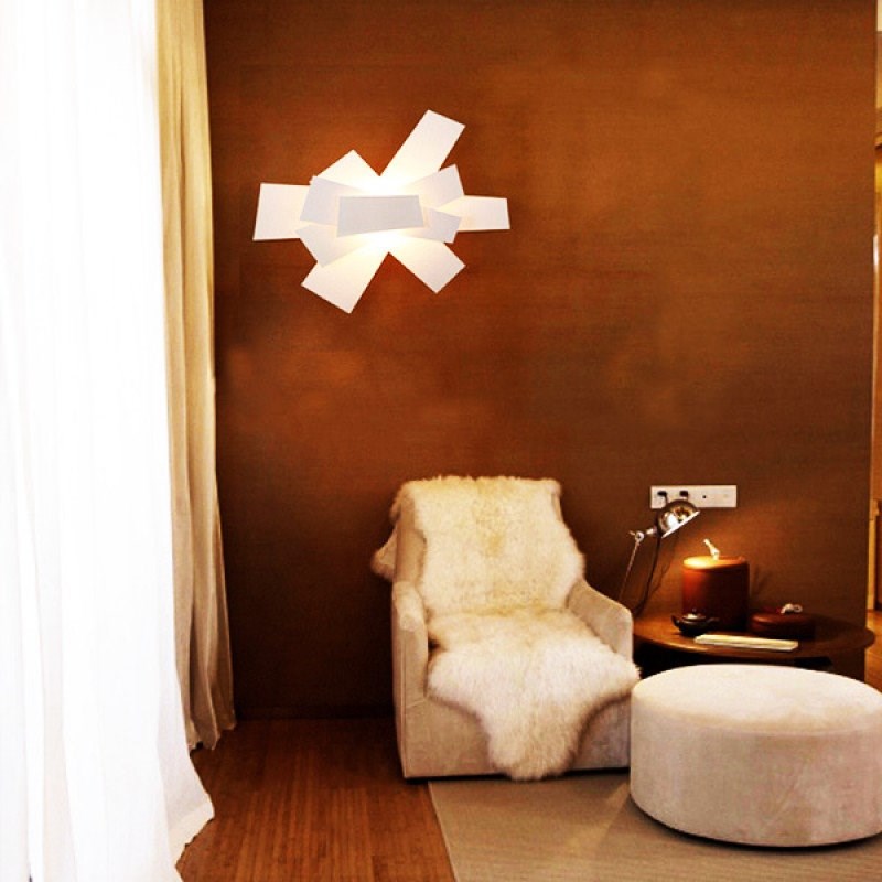 Бра Big Bang 60 Белый в стиле Foscarini