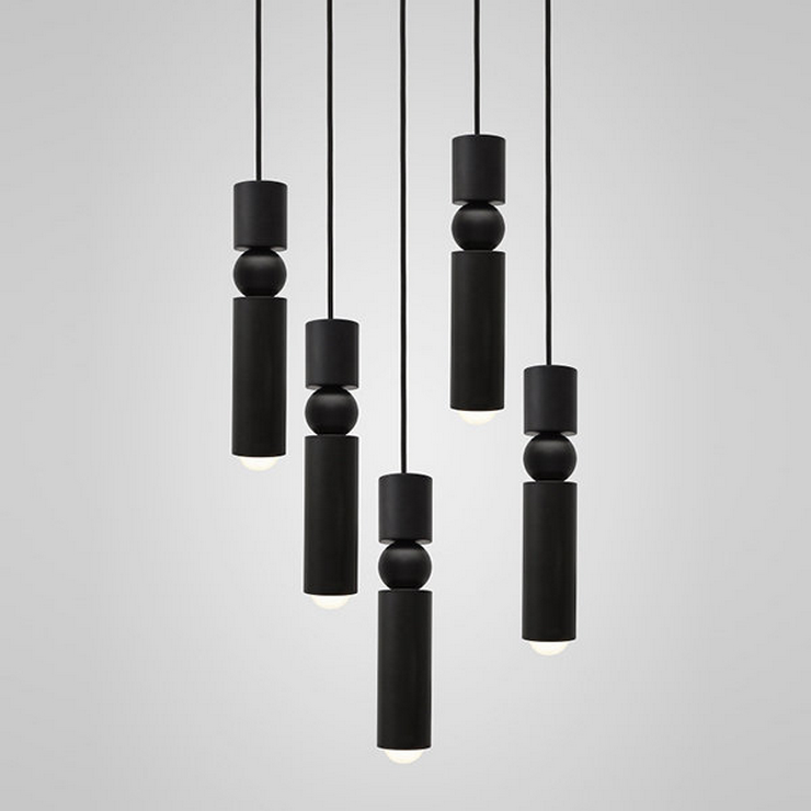Светильник Fulcrum Light 5 Black в стиле Lee Broom