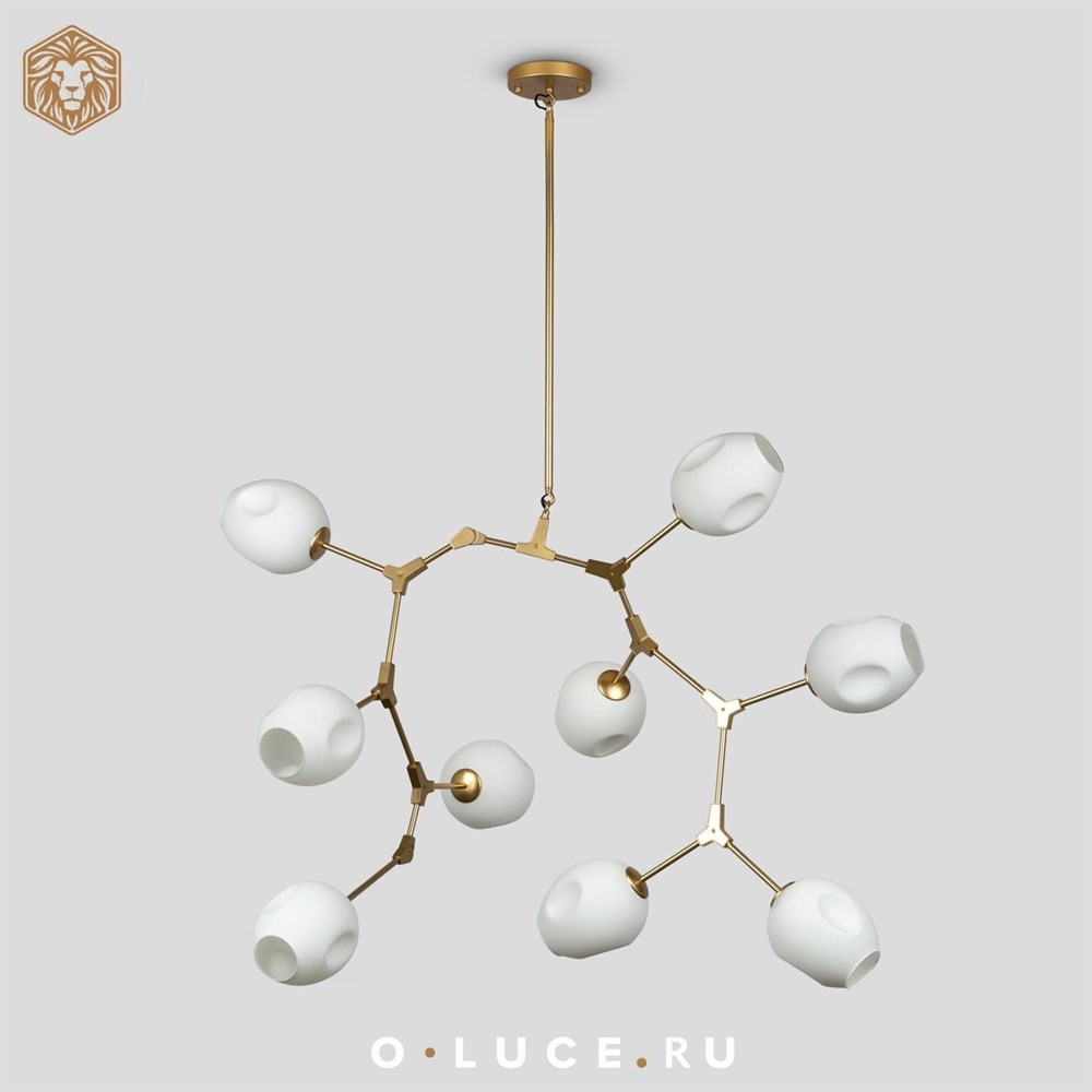 Люстра Branching Bubbles 9 Gold в стиле Lindsey Adelman