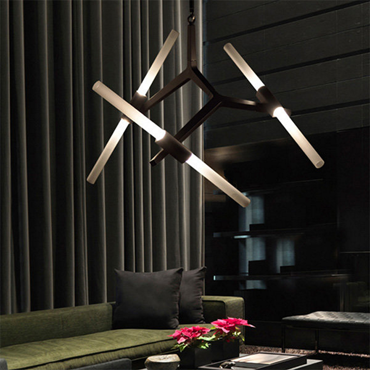 Люстра Agnes 6 Black в стиле Lindsey Adelman