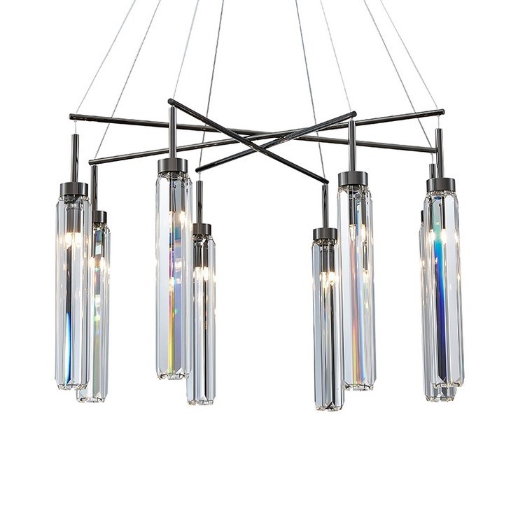 Люстра подвесная New Orleans D68.5 Black glossy