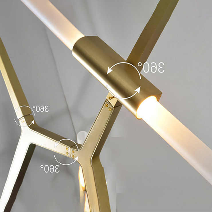 Люстра Agnes 20 Gold в стиле Lindsey Adelman