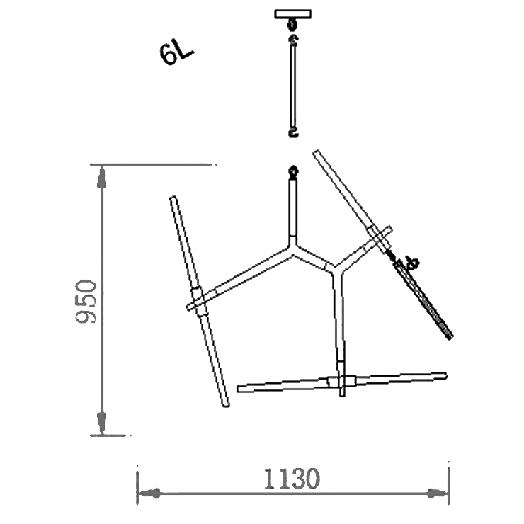 Люстра Agnes 6 Gold