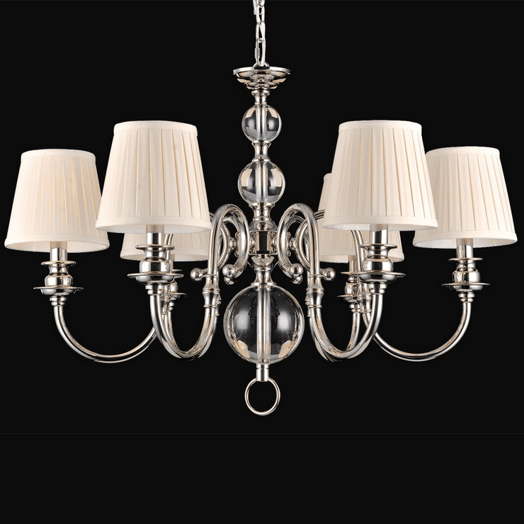 Люстра Detroit, Nickel Clear glass D75*Н51/151 см БЕЗ АБАЖУРОВ