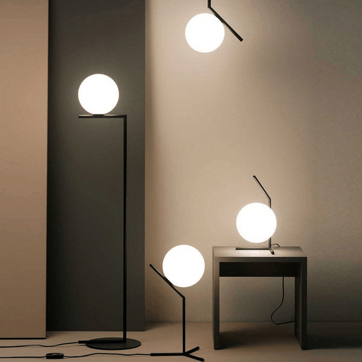 Настольная лампа IC Lighting Table 1 High Black в стиле Flos