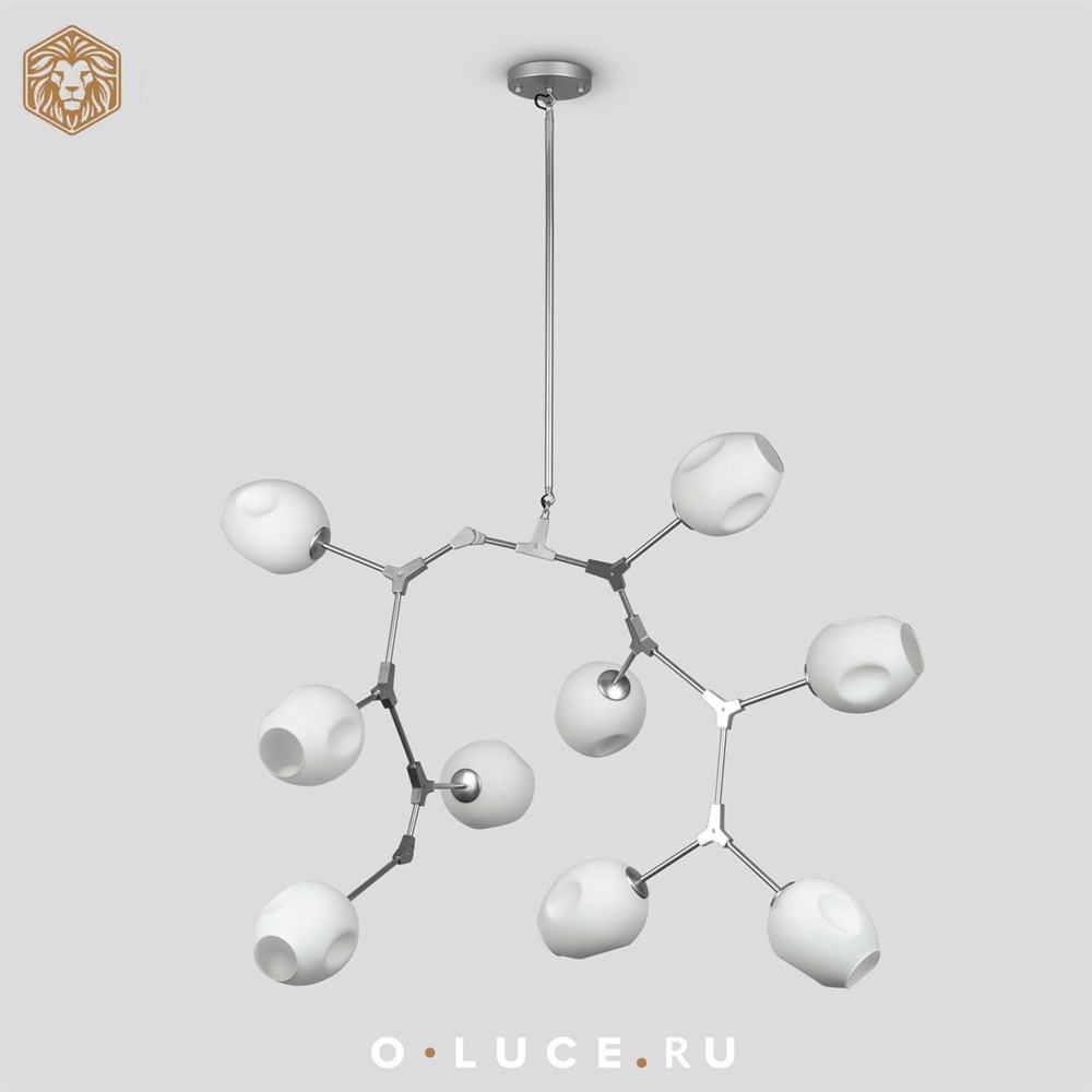 Люстра Branching Bubbles 9 Nikel в стиле Lindsey Adelman