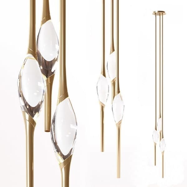 Светильник 12 Chandelier Gold (5) в стиле Il Pezzo Mancante