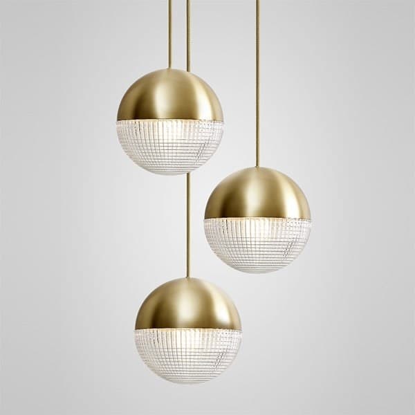 Lens Flair Chandelier 3 Gold в стиле Lee Broom