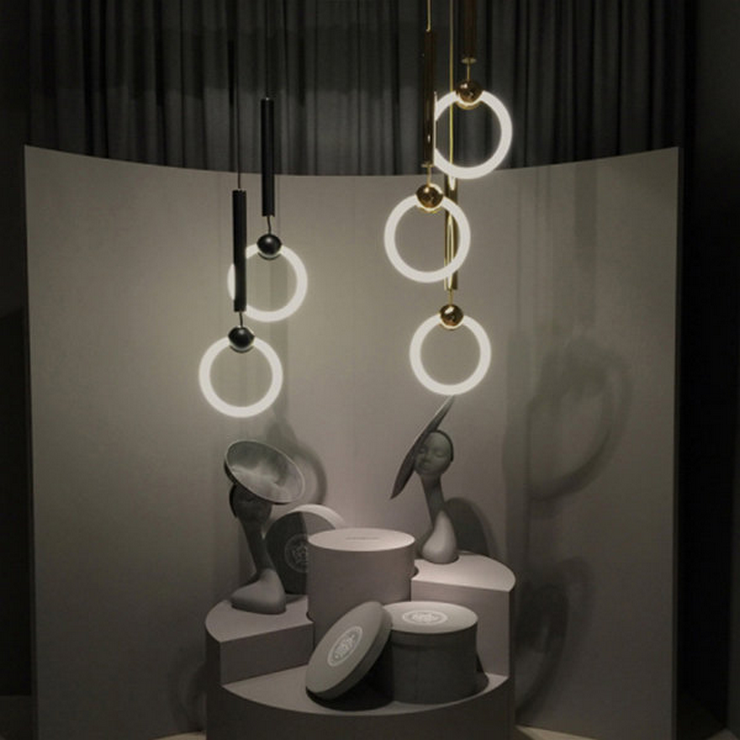 Светильник Ring Light Black D30 в стиле Lee Broom