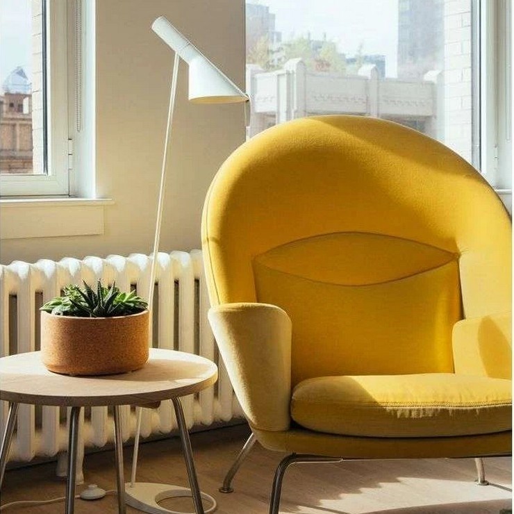 Торшер AJ Floor Lamp  White в стиле Arne Jacobsen