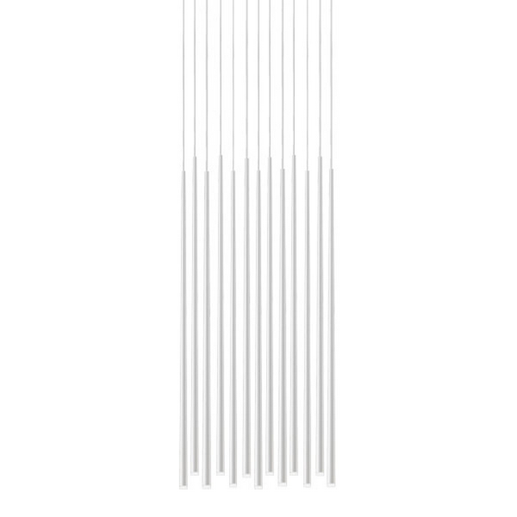 Люстра Slim 13 White Rectangle в стиле Vibia