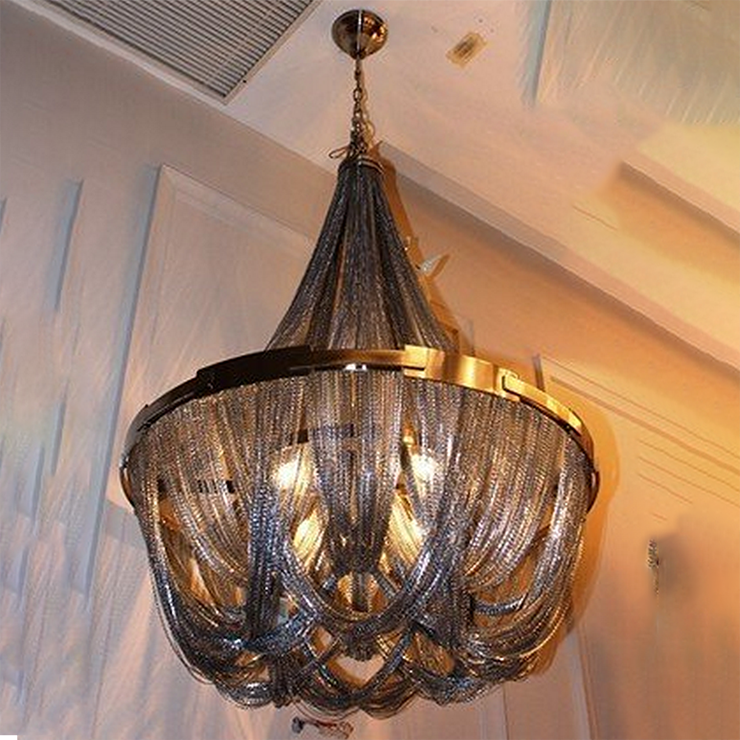 Люстра подвесная  Soscic D100 серебряный