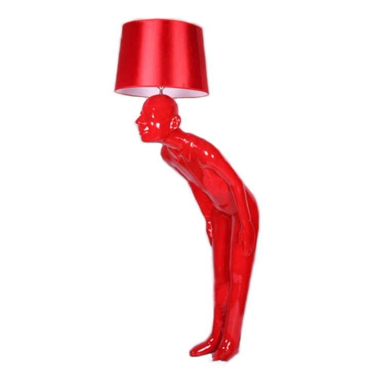 Торшер Сhina Man  Красный