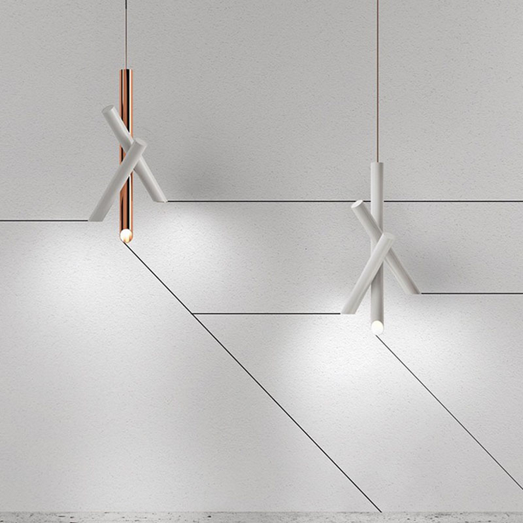 Светильник Tubes 3 White-Copper в стиле Nemo