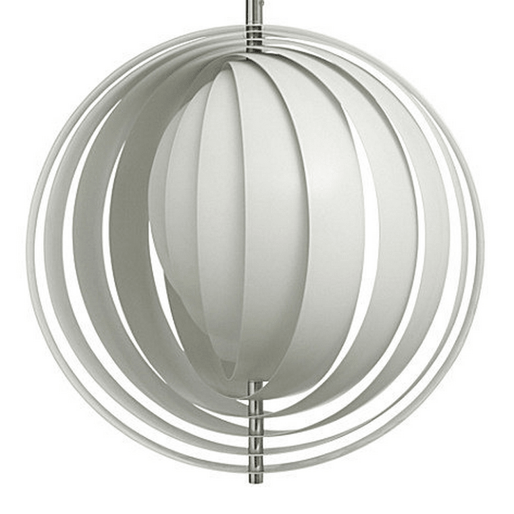 Светильник Moon  Белый в стиле Verner Panton