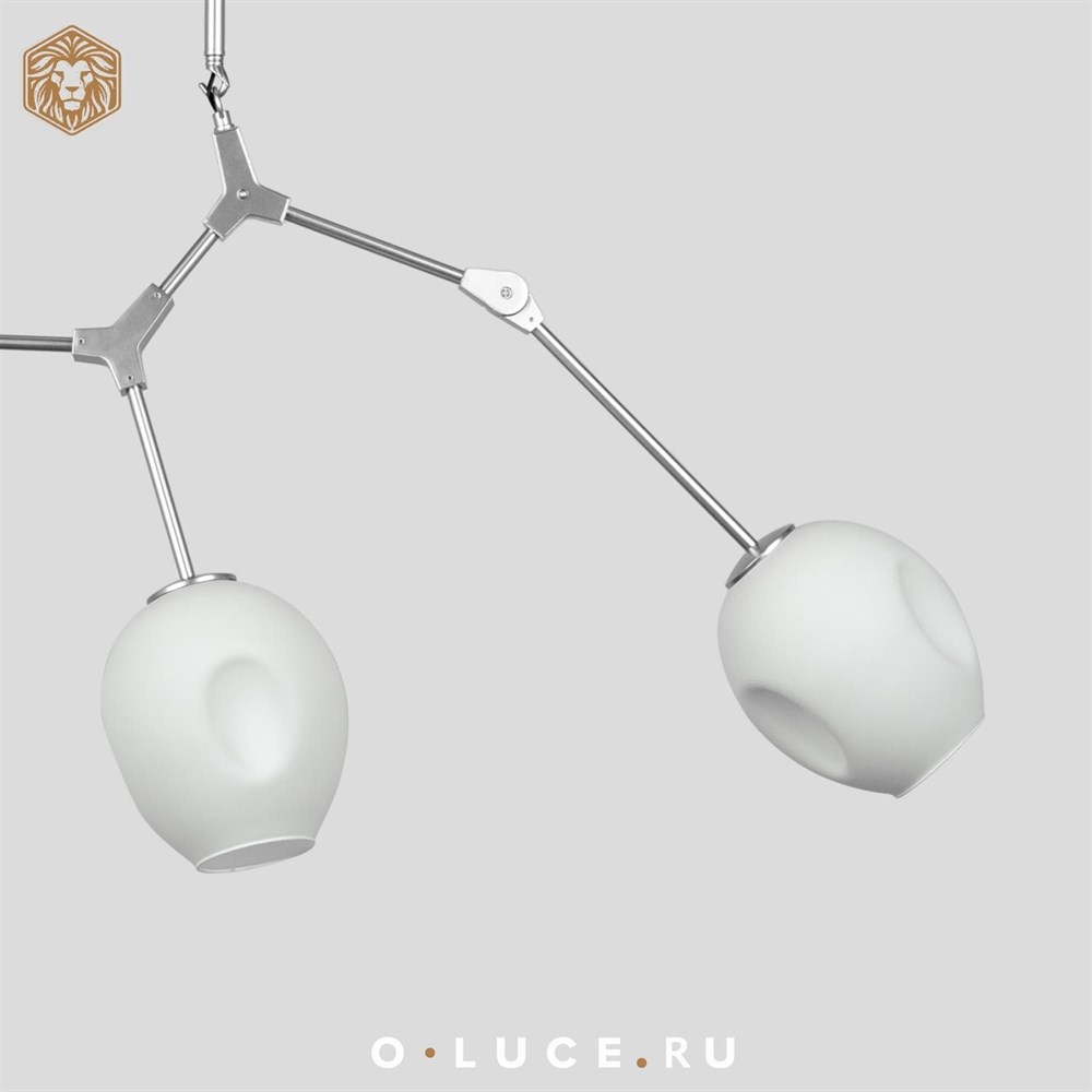 Люстра Branching Bubbles 3 Nickel в стиле Lindsey Adelman