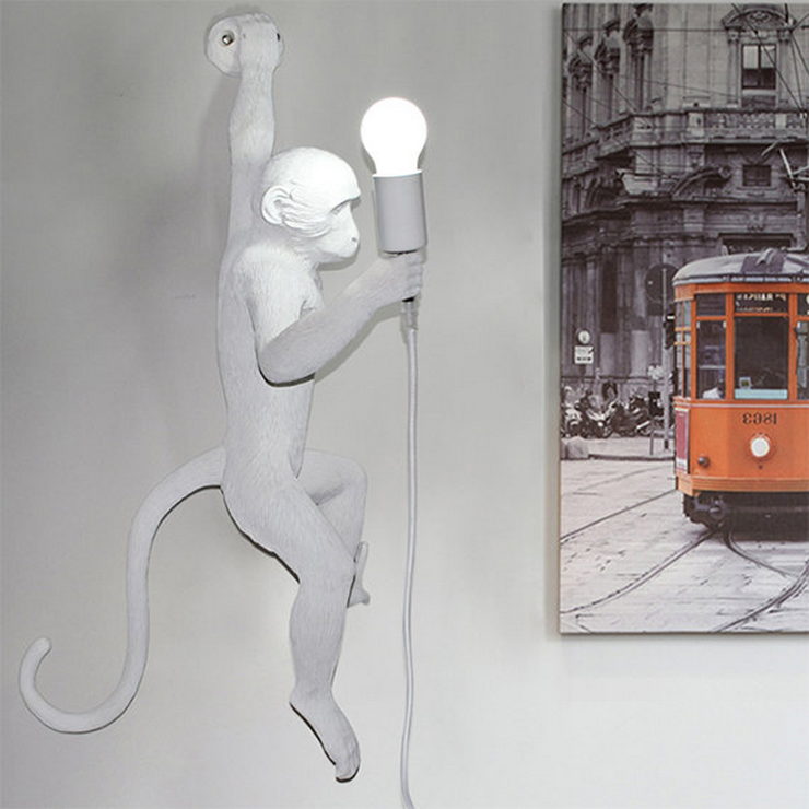 Бра Monkey Wall Lamp White левая в стиле Seletti