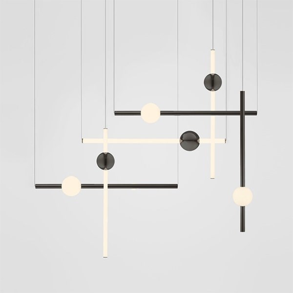 Светильник Orion Tube Light Black в стиле Lee Broom