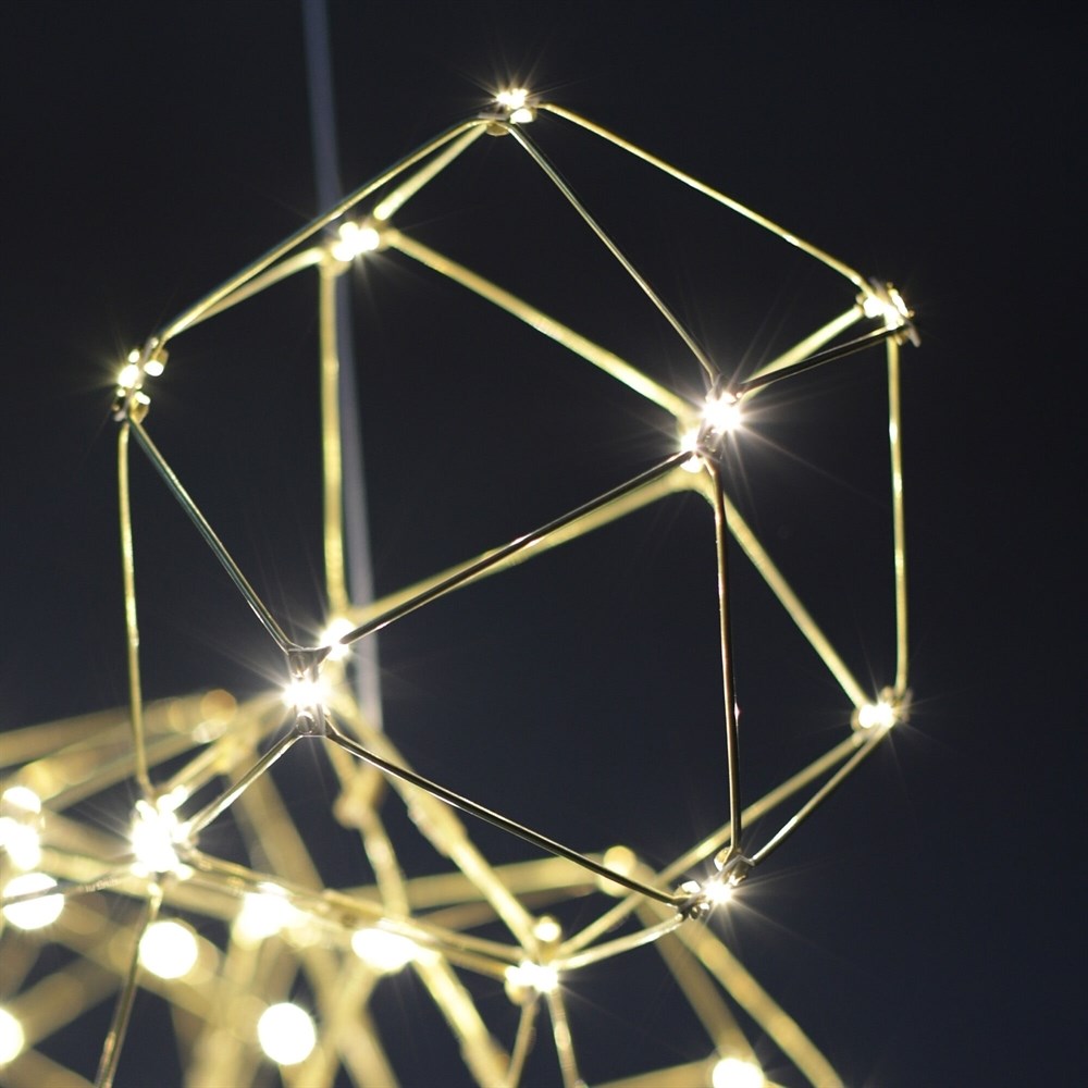 Люстра Bjork large в линию без вставок (сегмент 28*28 см)