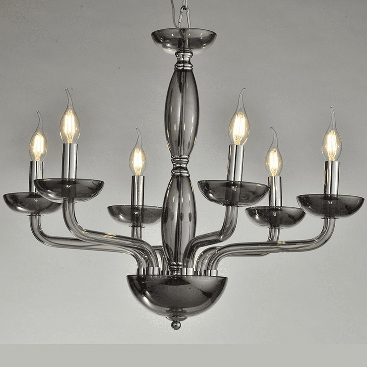 Люстра Austin, Nickel Smoke glass D64*H53 cm