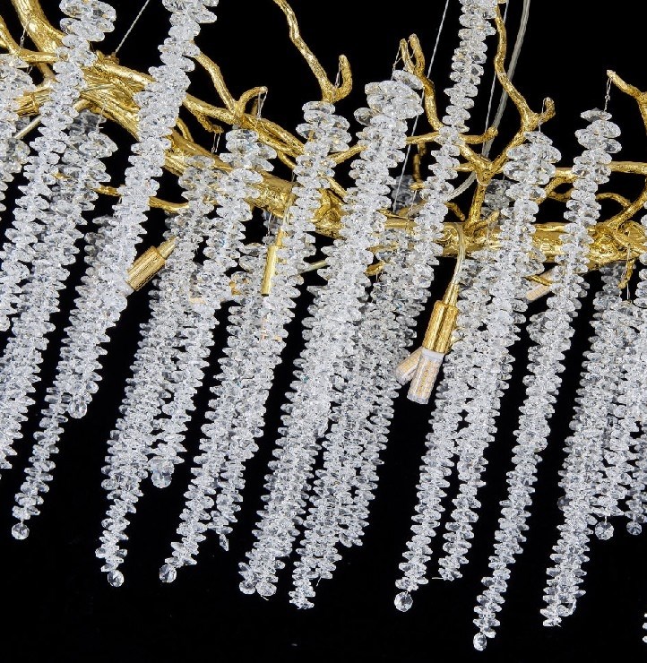 Люстра Sinfonia di Luce Gold Oval L 120 см