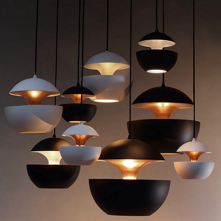 Светильник Lampe Here Comes The Sun D35 см / H33 см Черный + Золотой