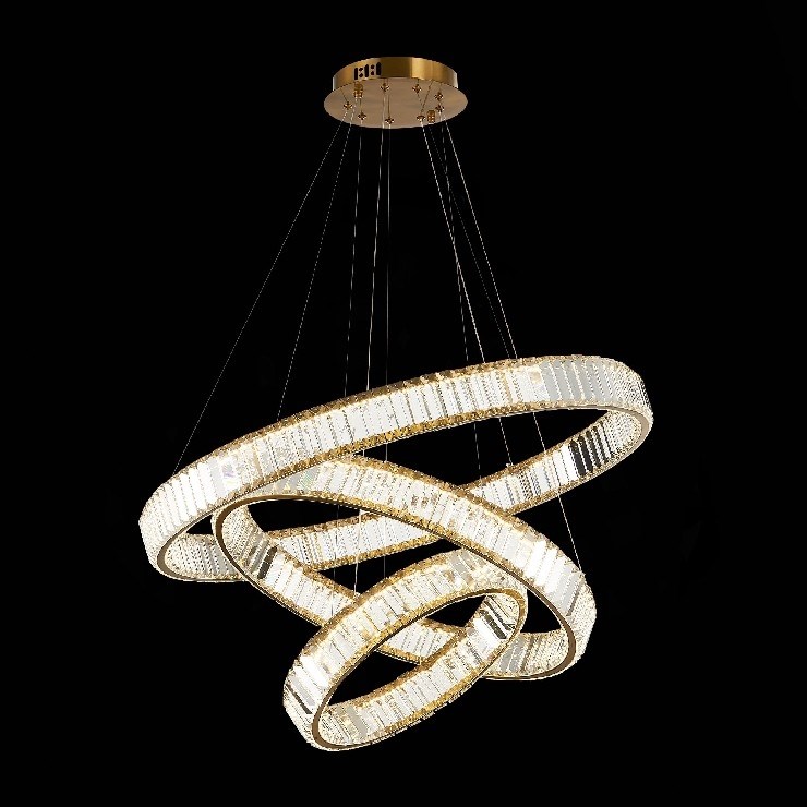 Люстра подвесная Bertolda Verical Brass Brass 3 80/60/40