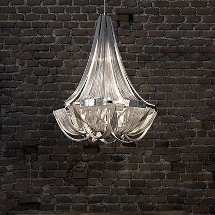 Люстра подвесная  Soscic D100 серебряный