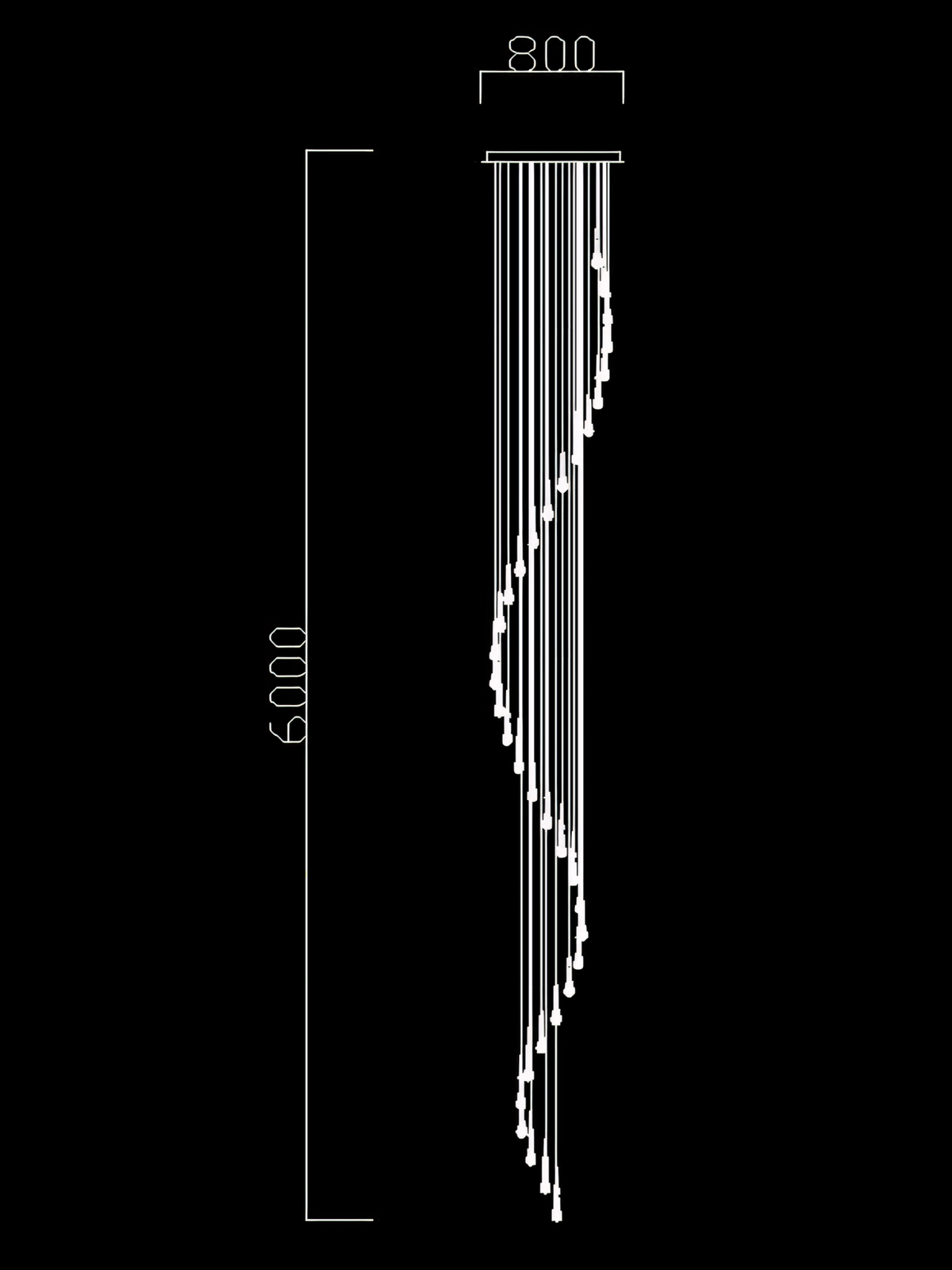 Каскадная люстра Fial Частный дом - фото 6