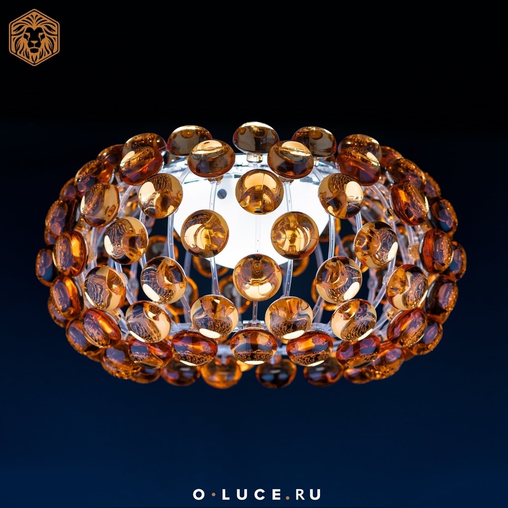 Люстра потолочная Caboche Gold D35 в стиле Foscarini