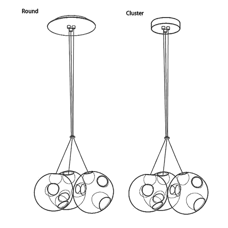 Люстра 28.3 Pendant Chandelier в стиле Bocci