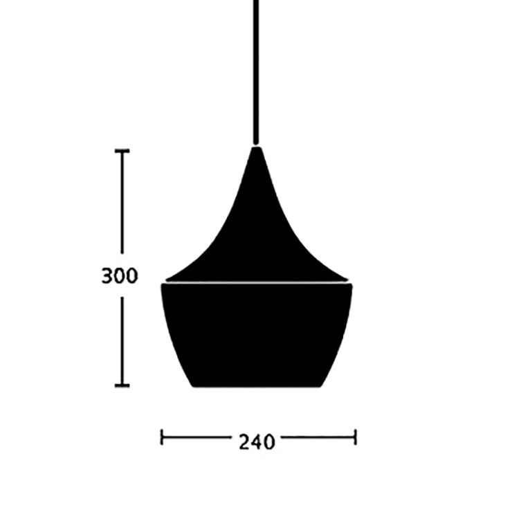 Светильник Beat Light Fat Gold