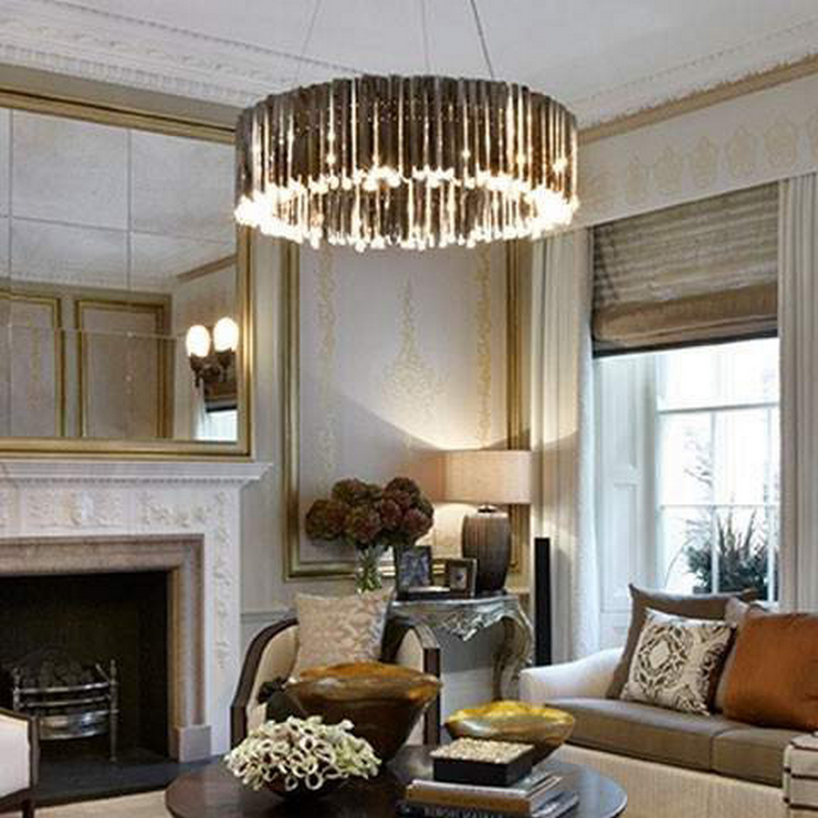 Люстра Facet 24 Gold в стиле Tom Kirk