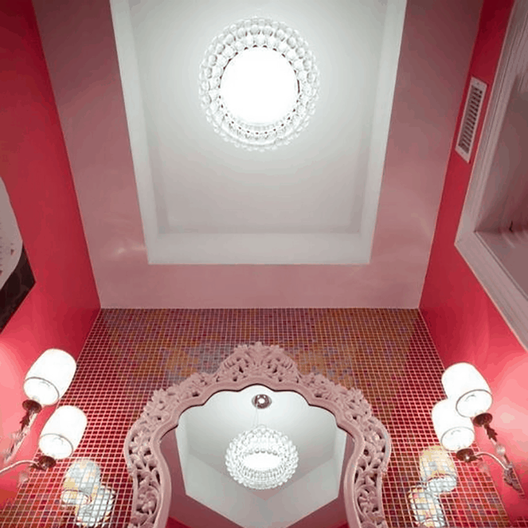 Люстра  потолочная Caboche Clear D35 в стиле Foscarini