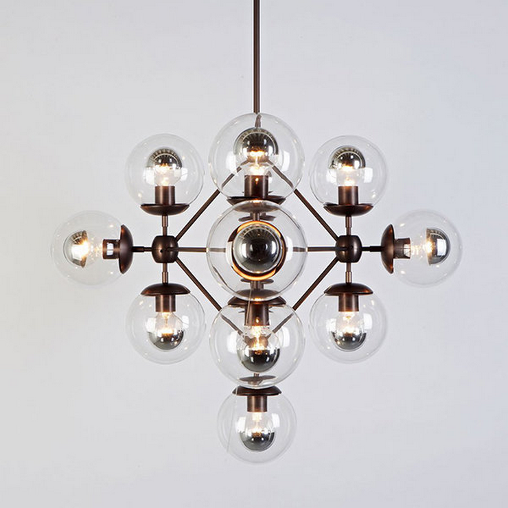 Люстра Modo Chandelier 13 Globes в стиле Roll&Hill