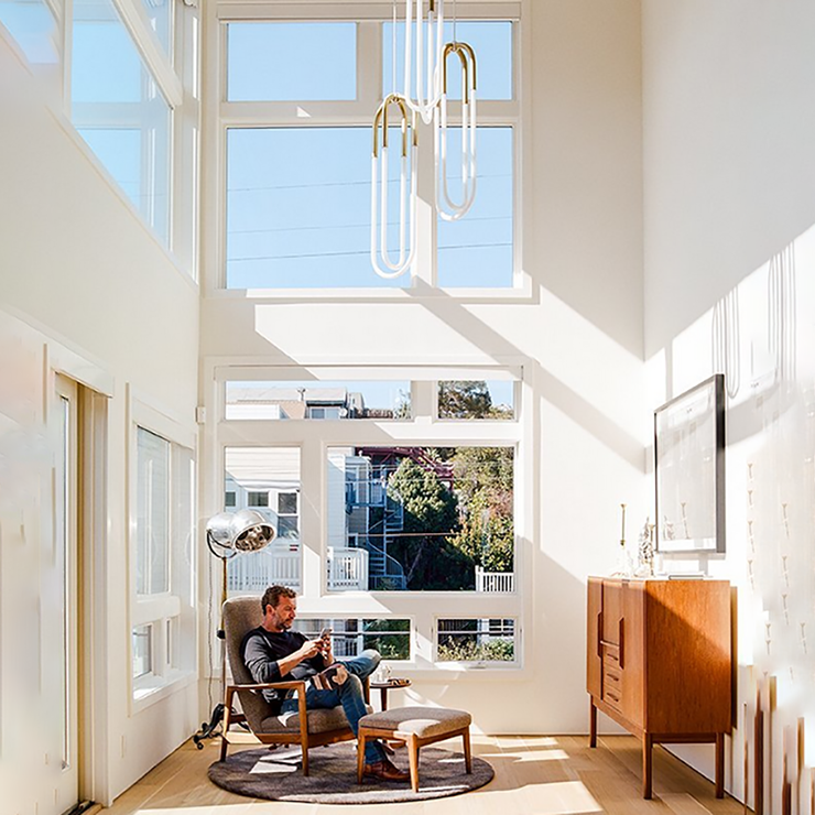 Светильник подвесной Rudi Loop Double в стиле Roll&Hill