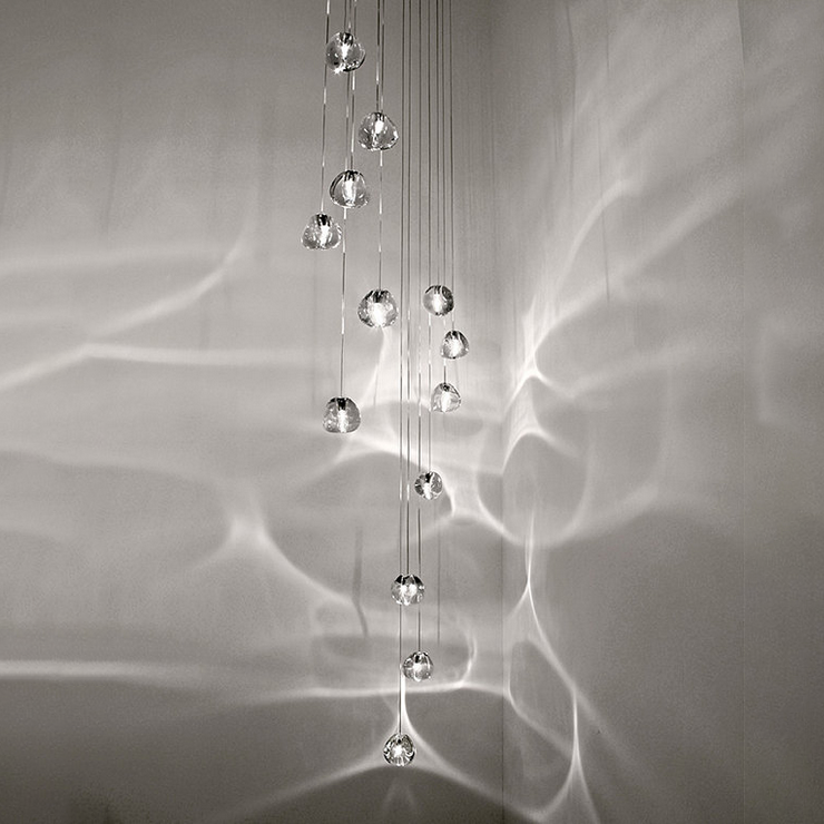 Светильник подвесной Mizu 14  Прямоугольник / 85 см х 28 см в стиле Terzani