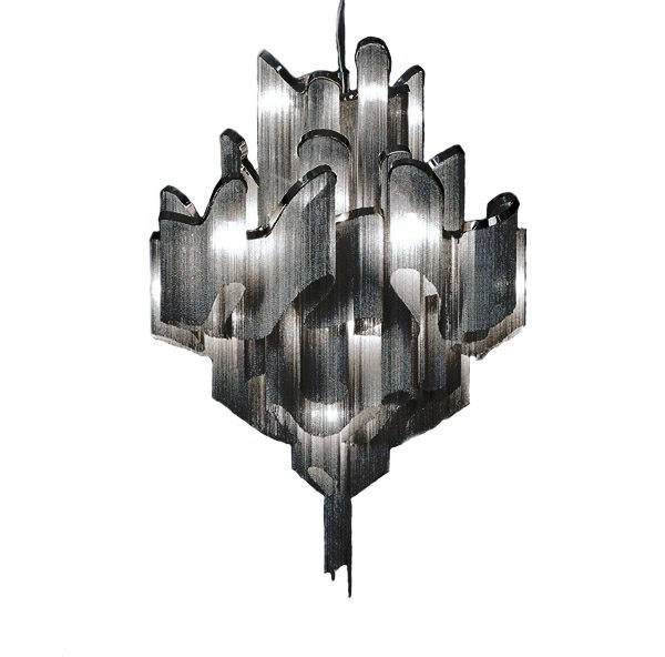 Люстра подвесная Stream  90 Черный в стиле Terzani