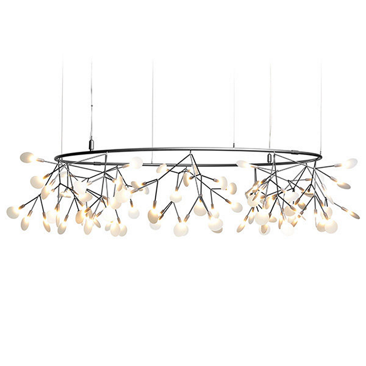 Люстра Heracleum The Big O D125  никель в стиле Moooi