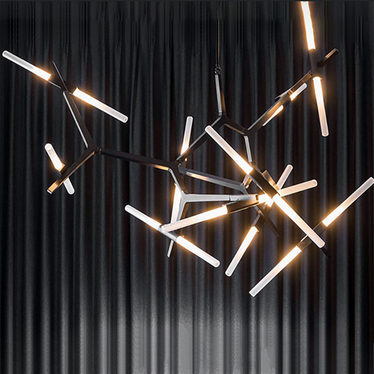 Люстра Agnes 20 Black в стиле Lindsey Adelman