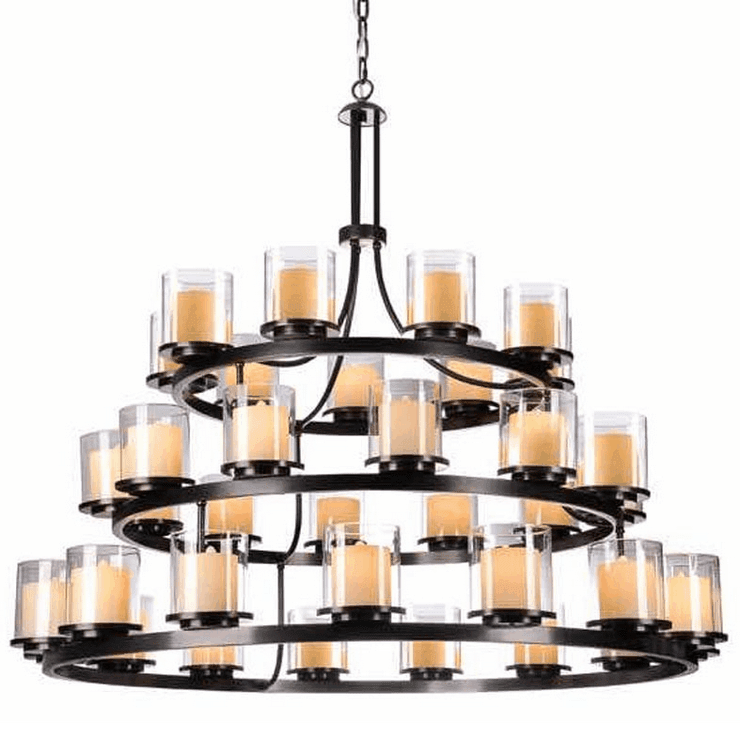 Люстра Minneapolis, Black+gold Shade glass D139*H118/225 cm