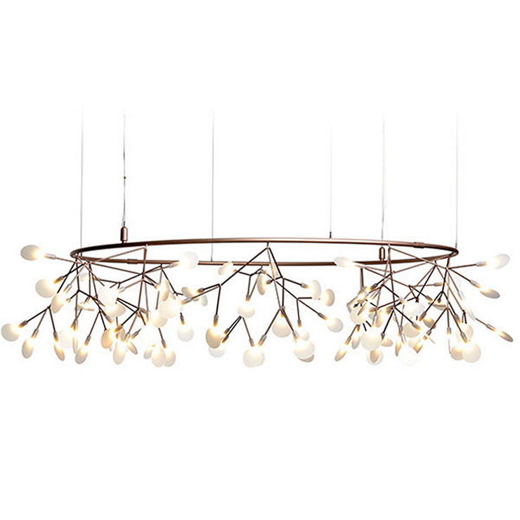 Люстра Heracleum The Big O D160   медный в стиле Moooi