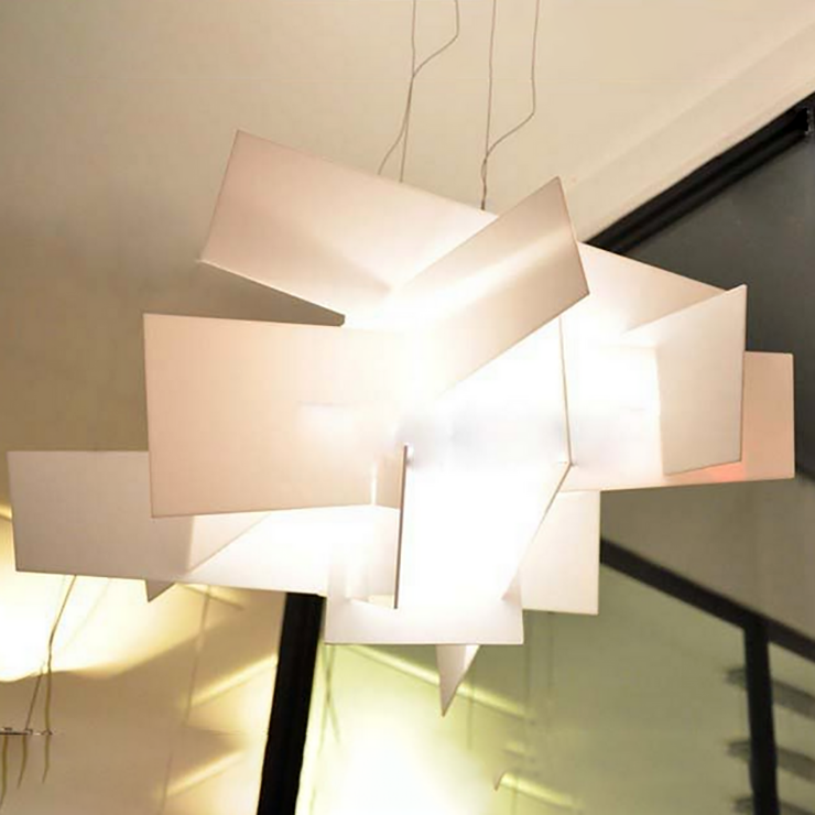 Люстра потолочная, подвесная Big Bang Д 65 см/Ш 65 см/В 45 см Белый