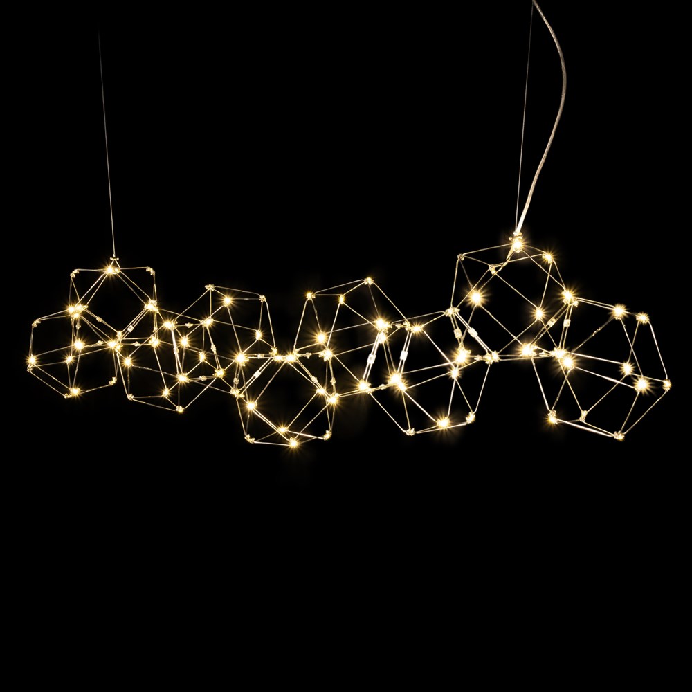 Люстра Bjork small в линию без вставок (сегмент 20*20 см)