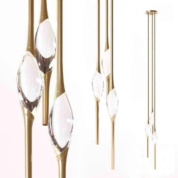 Светильник 12 Chandelier Gold (3) в стиле Il Pezzo Mancante