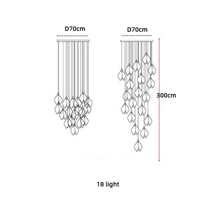 Люстра Lea bloom 18 D70